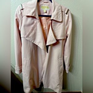 Michael Kors pink trench coat size xs